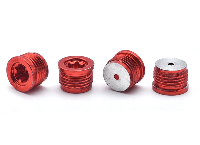 Oxidierter Durchsteckstecker